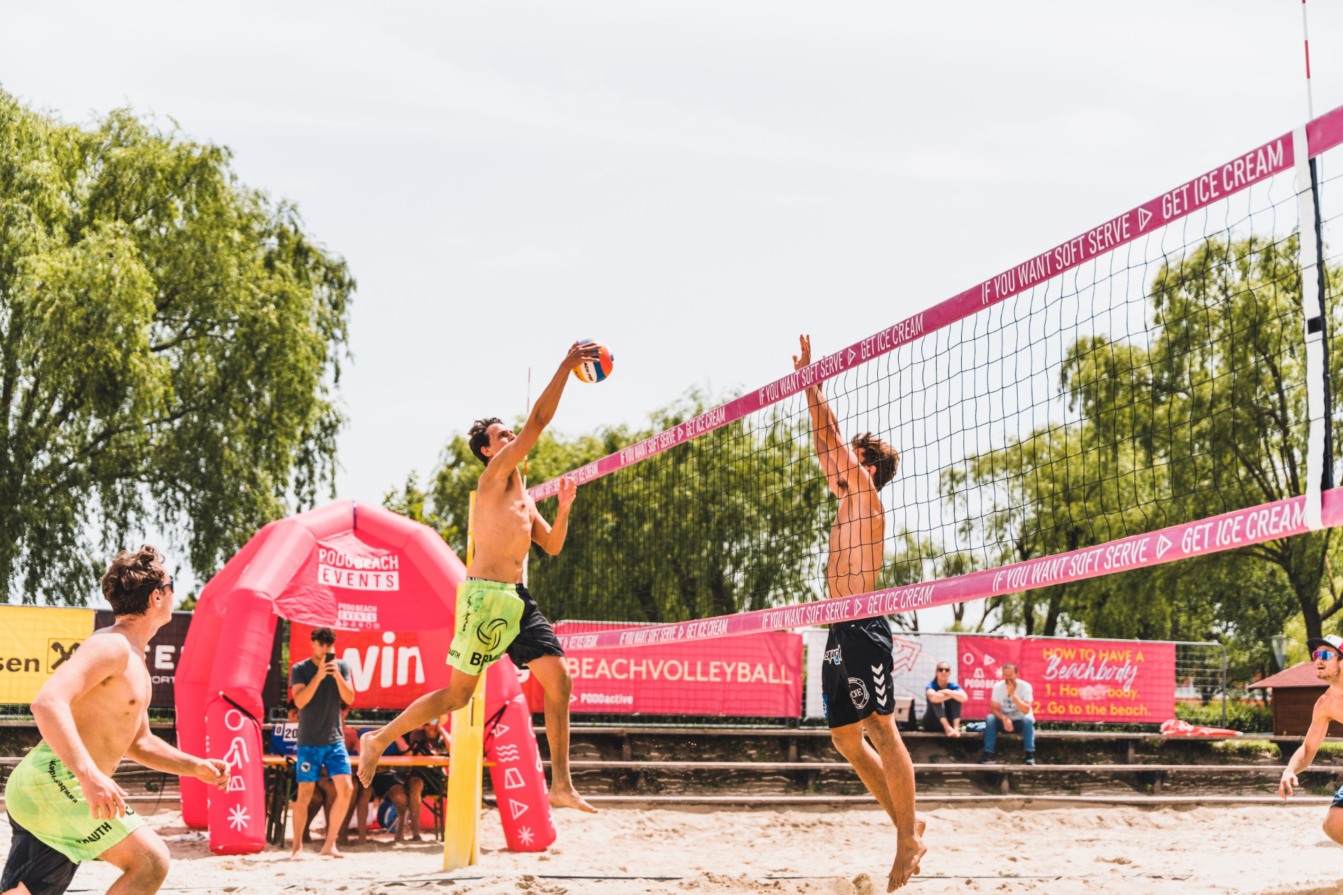 Net on the sand at Lake Neusiedl